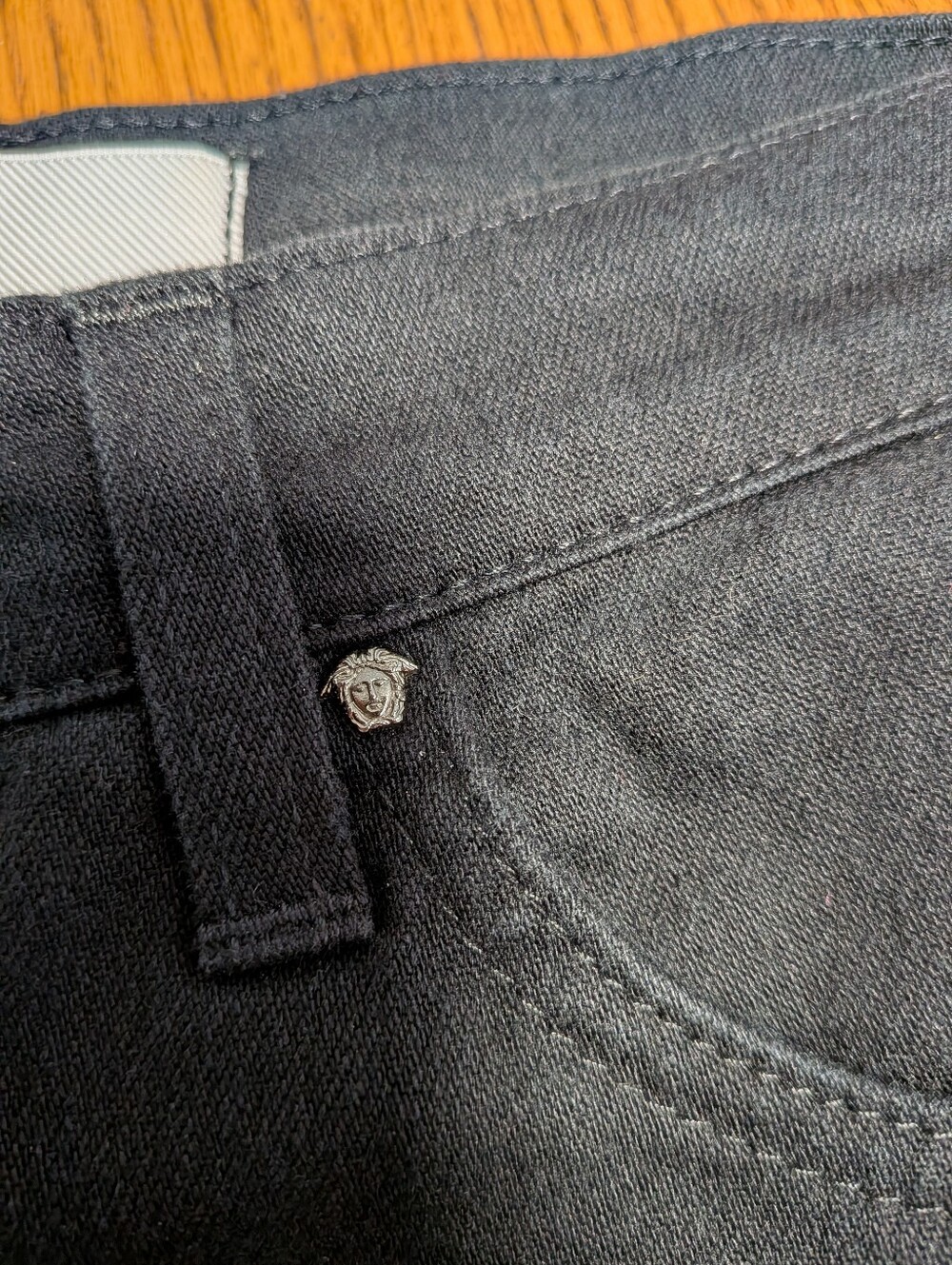 Vintage Versace Jeans Couture Black Straight Leg Denim - Picture 5 of 6